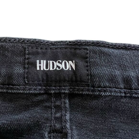 Hudson Natalie Black Mid-rise Skinny Ankle Denim Jeans size 31 - Picture 5 of 11